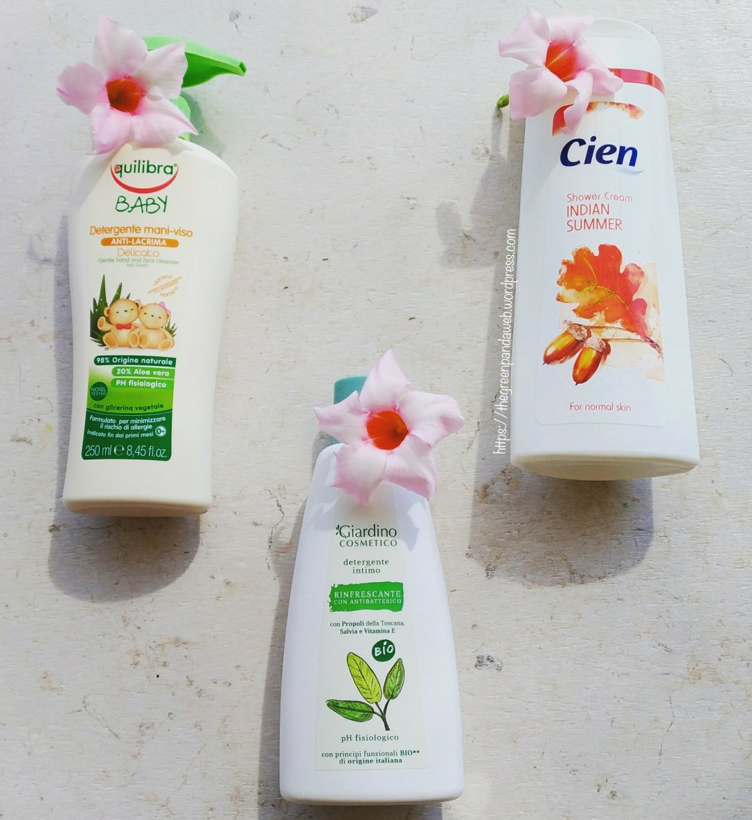 Equilibra, Detergente Multiuso, Viso, Mani, Baby, Giardino Cosmetico, Detergente intimo, Doccia schiuma, Cien, Indian Summer